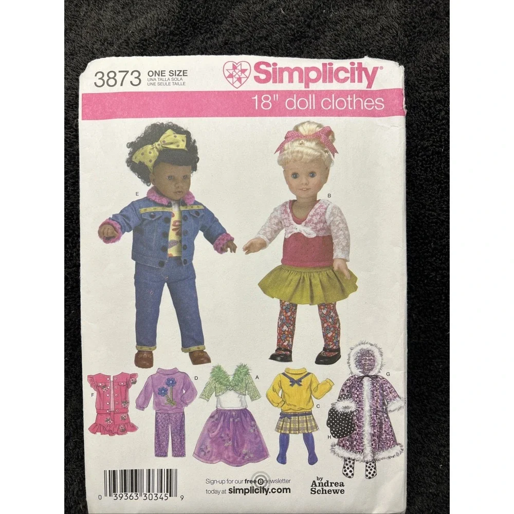 Simplicity Doll Clothes Patterns 3936, 4297, 3764, 3551, 3874 - 18